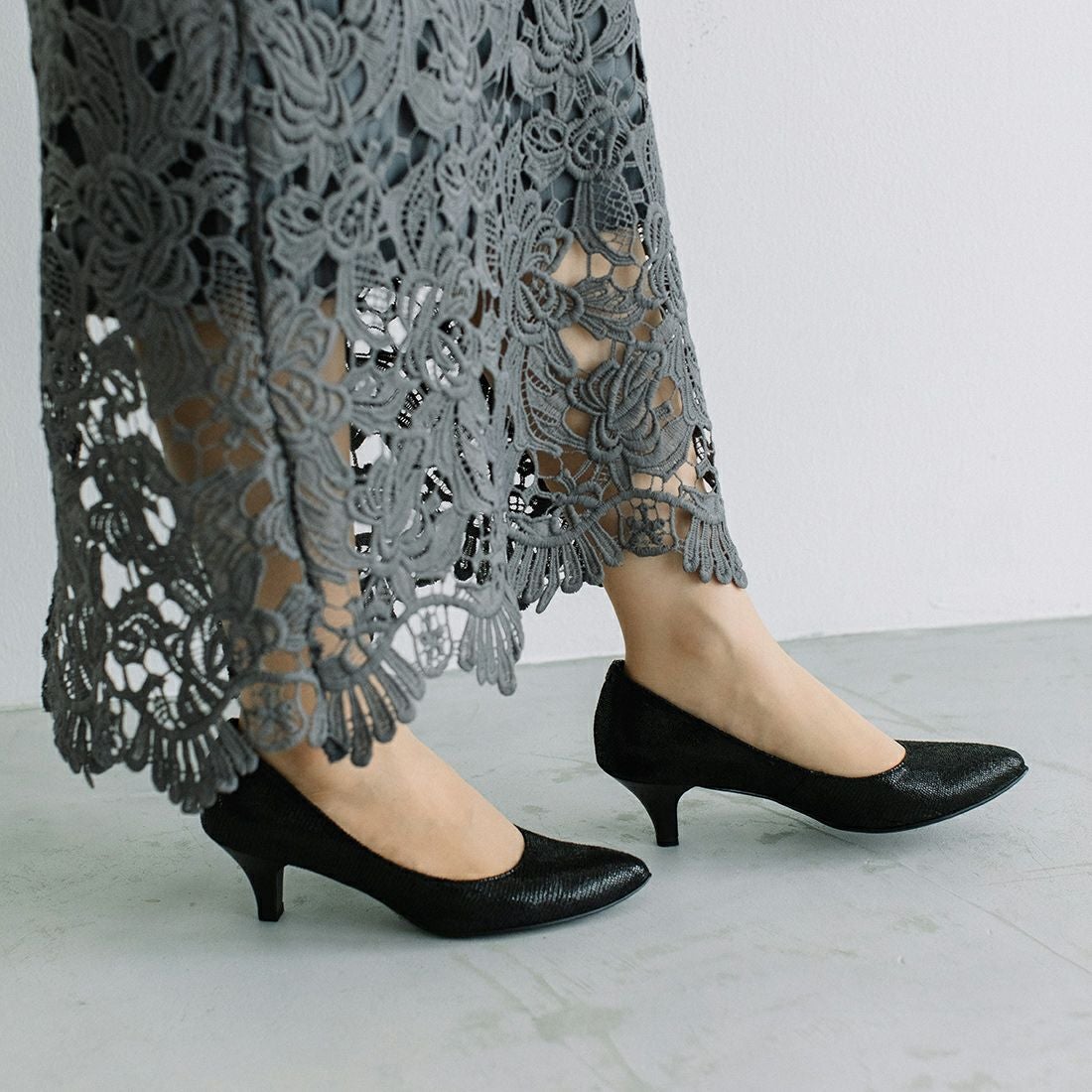 WASHINGTON シンプル型押しレザーパンプス|銀座ワシントン 公式サイト