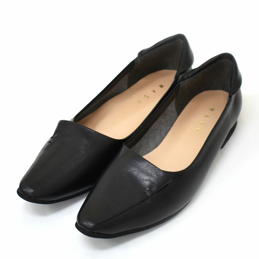 WASH [人気商品] きれい見えフラットシューズ