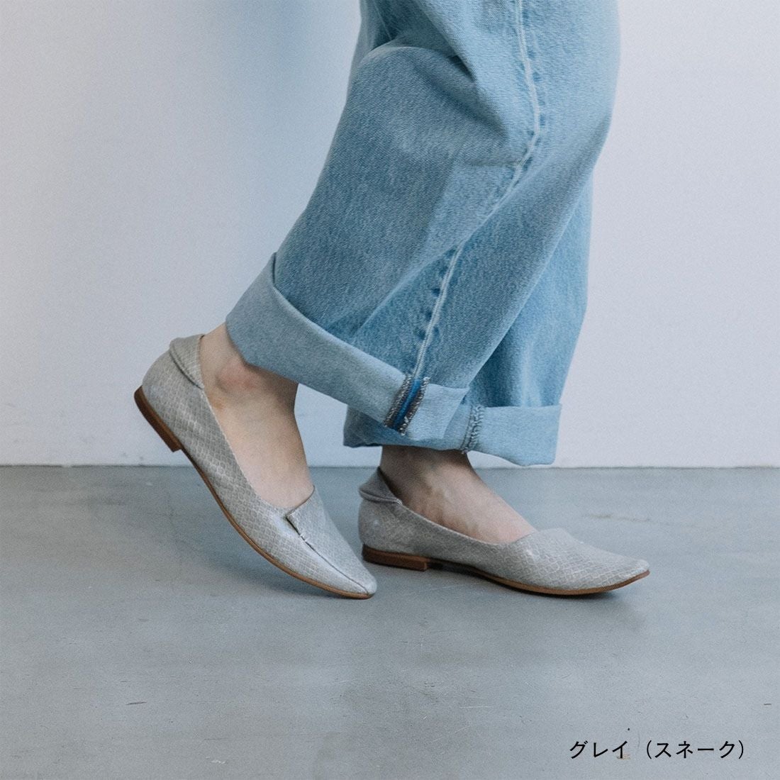WASH [人気商品] きれい見えフラットシューズ [398-4230/10]