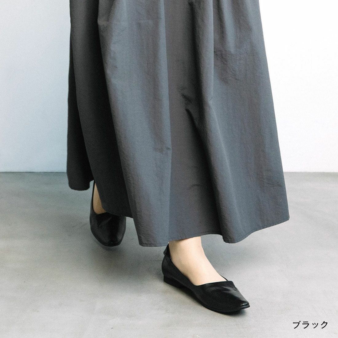 WASH [人気商品] きれい見えフラットシューズ