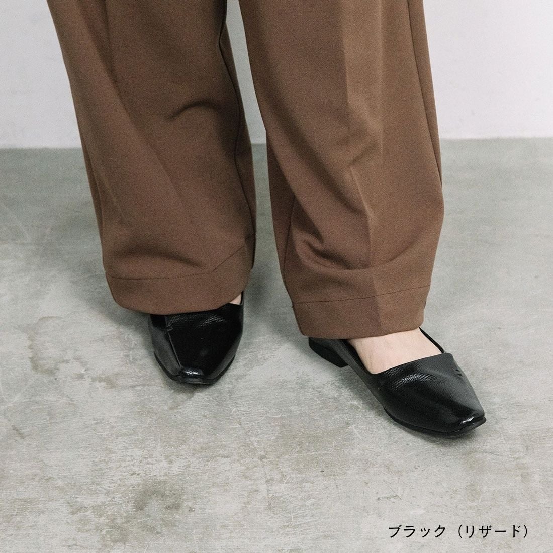 WASH [人気商品] きれい見えフラットシューズ [398-4230/10]