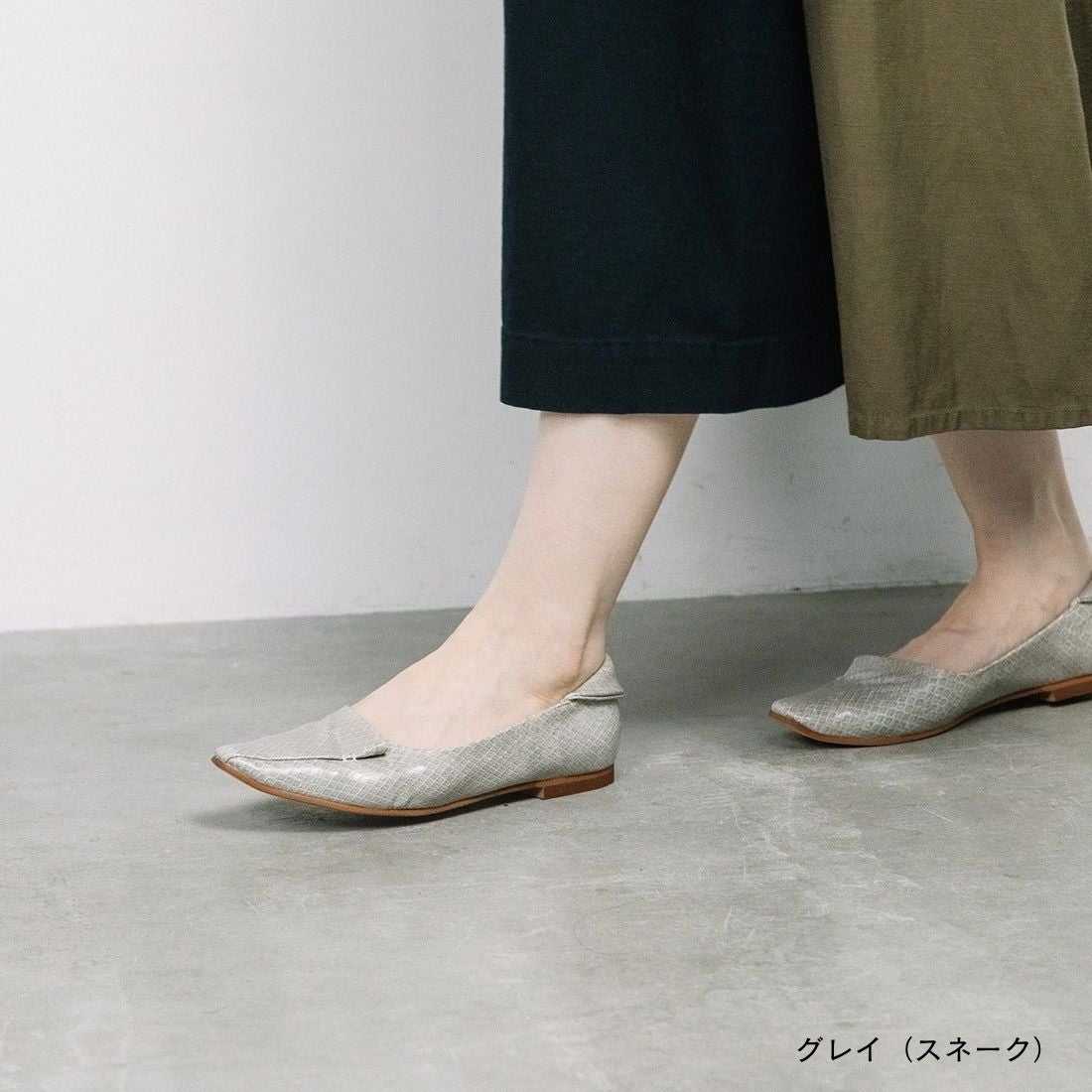 WASH [人気商品] きれい見えフラットシューズ [398-4230/10]