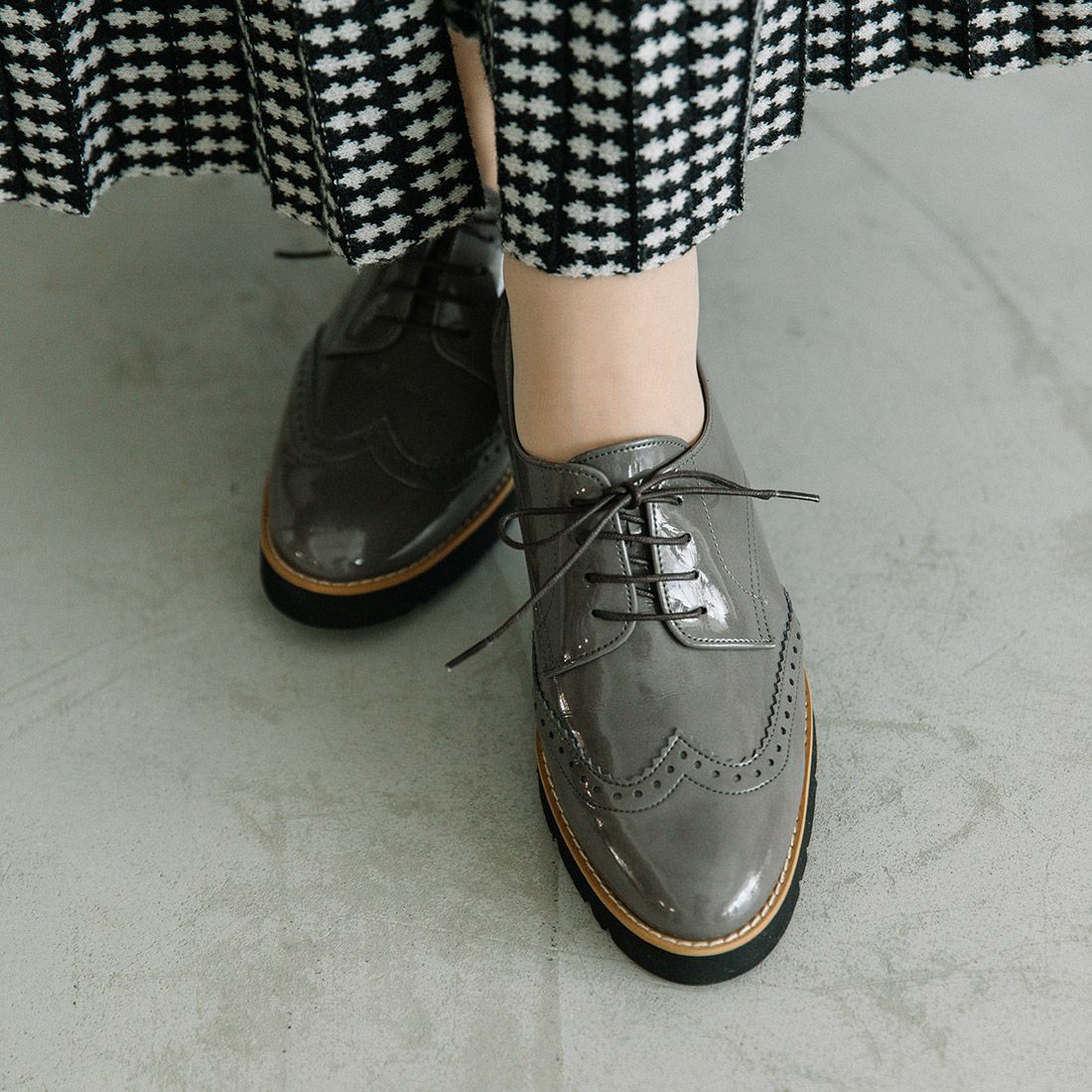 WASHINGTON 晴雨兼用 レースアップウイングチップシューズ|銀座