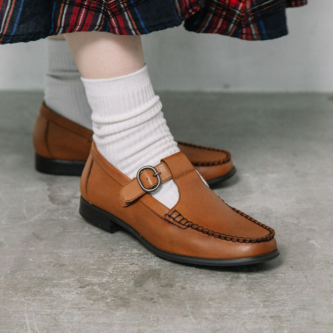 WASH×whoop'-de-doo' Tストラップローファー|銀座ワシントン 公式サイト