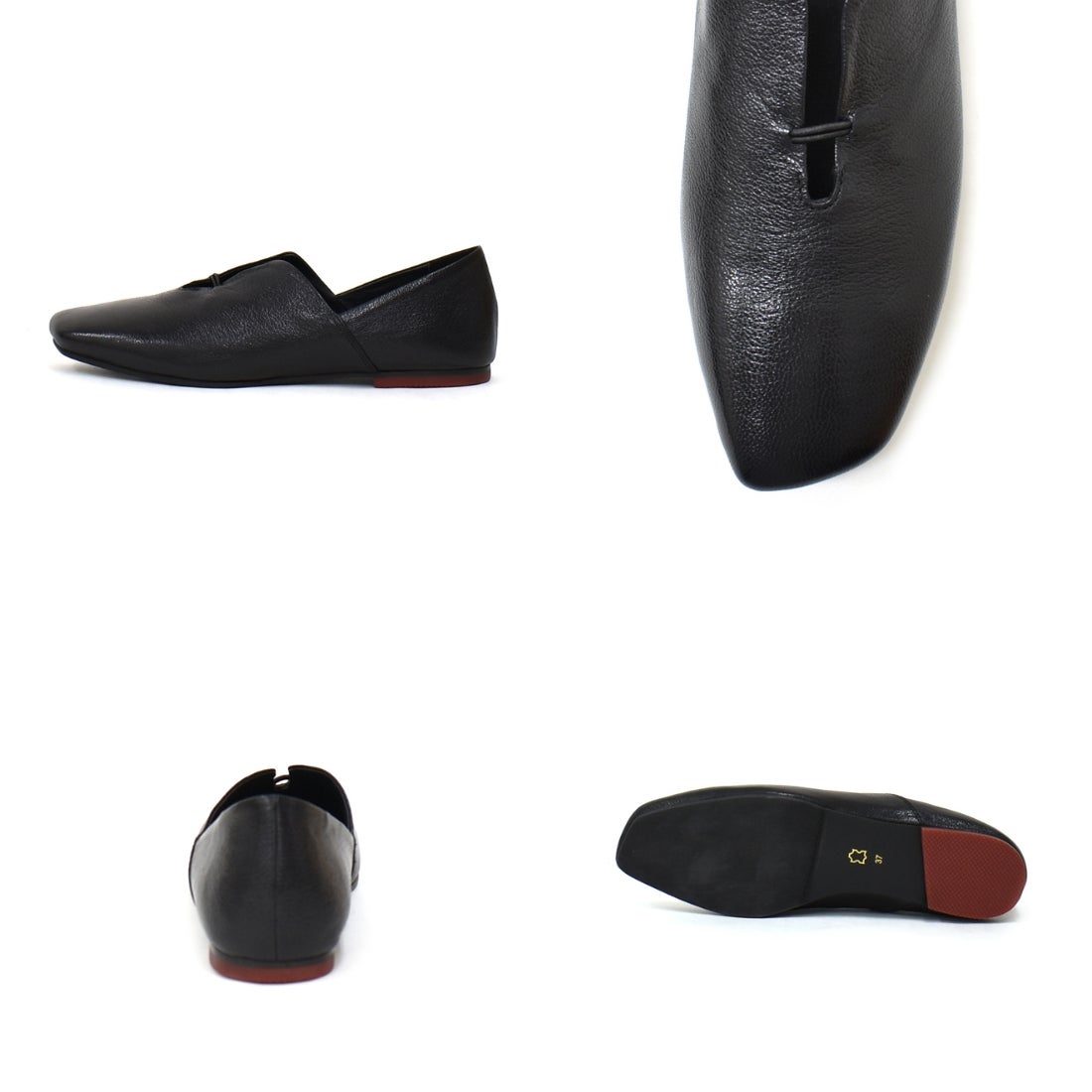 yuko imanishi+ フロントゴムスクエアトゥシューズ AZU|銀座ワシントン