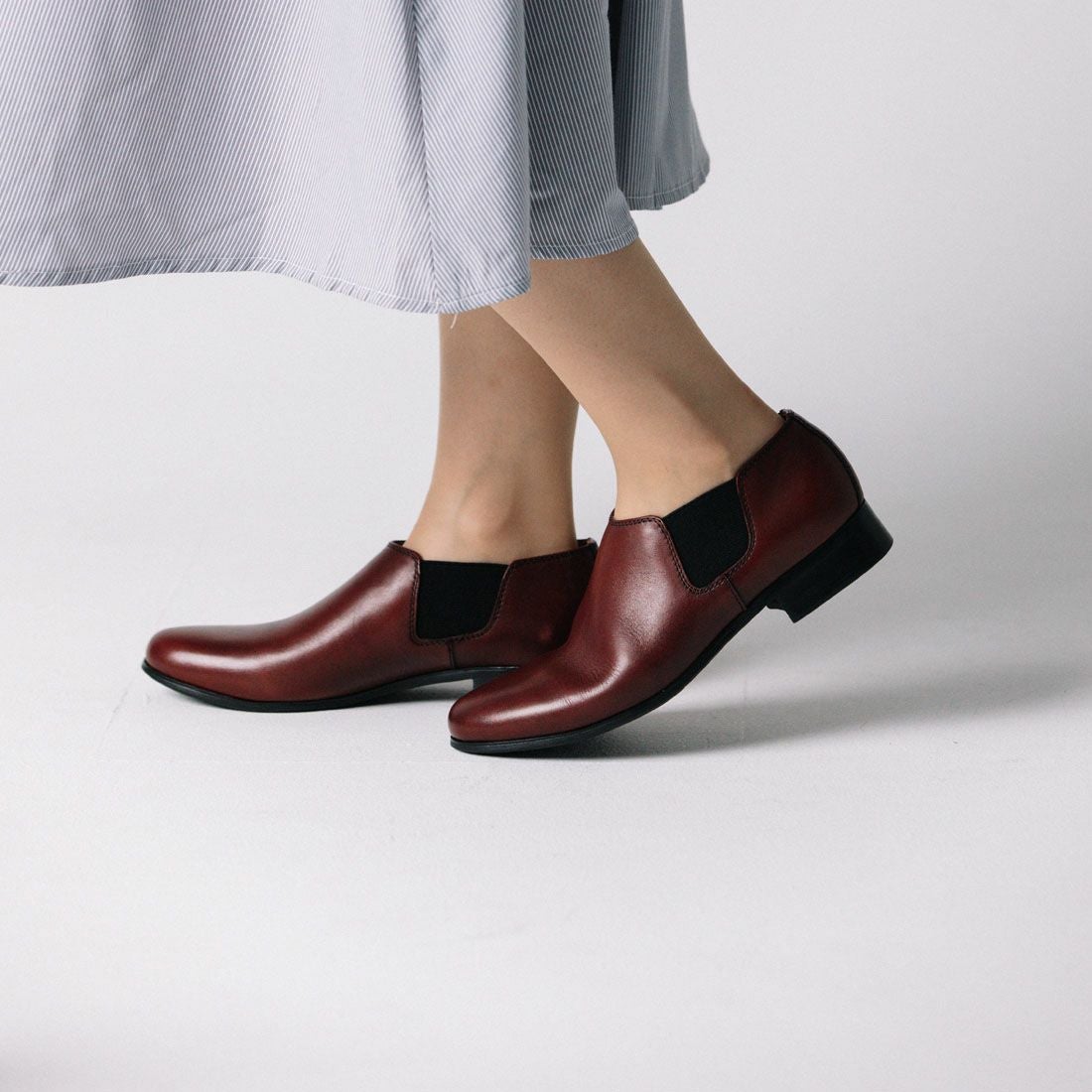 WASH×whoop'-de-doo' サイドゴアフラットシューズ|銀座ワシントン 公式