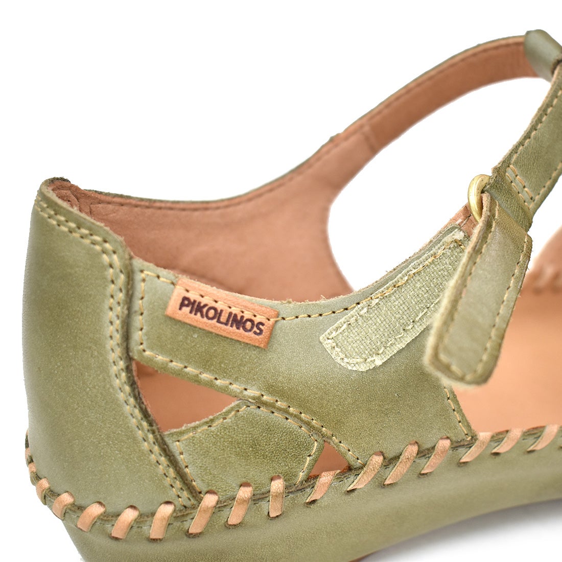 美品　PIKOLINOS カッティング　レザー　ストラップ　フラット　シューズ PIKOLINOS ストラップフラットシューズ|銀座ワシントン 公式サイト