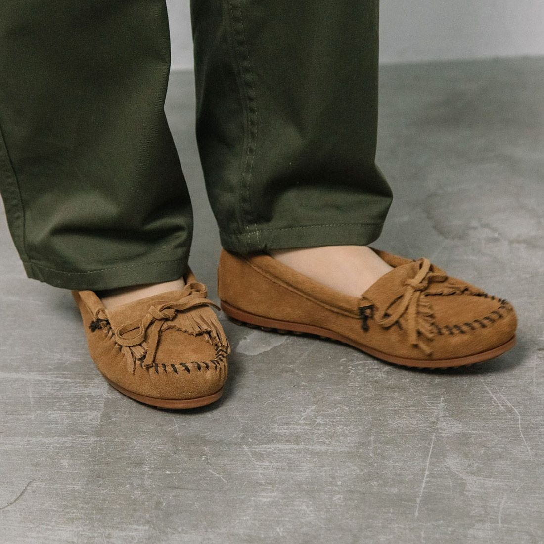 MINNETONKA スエードモカシン|銀座ワシントン 公式サイト