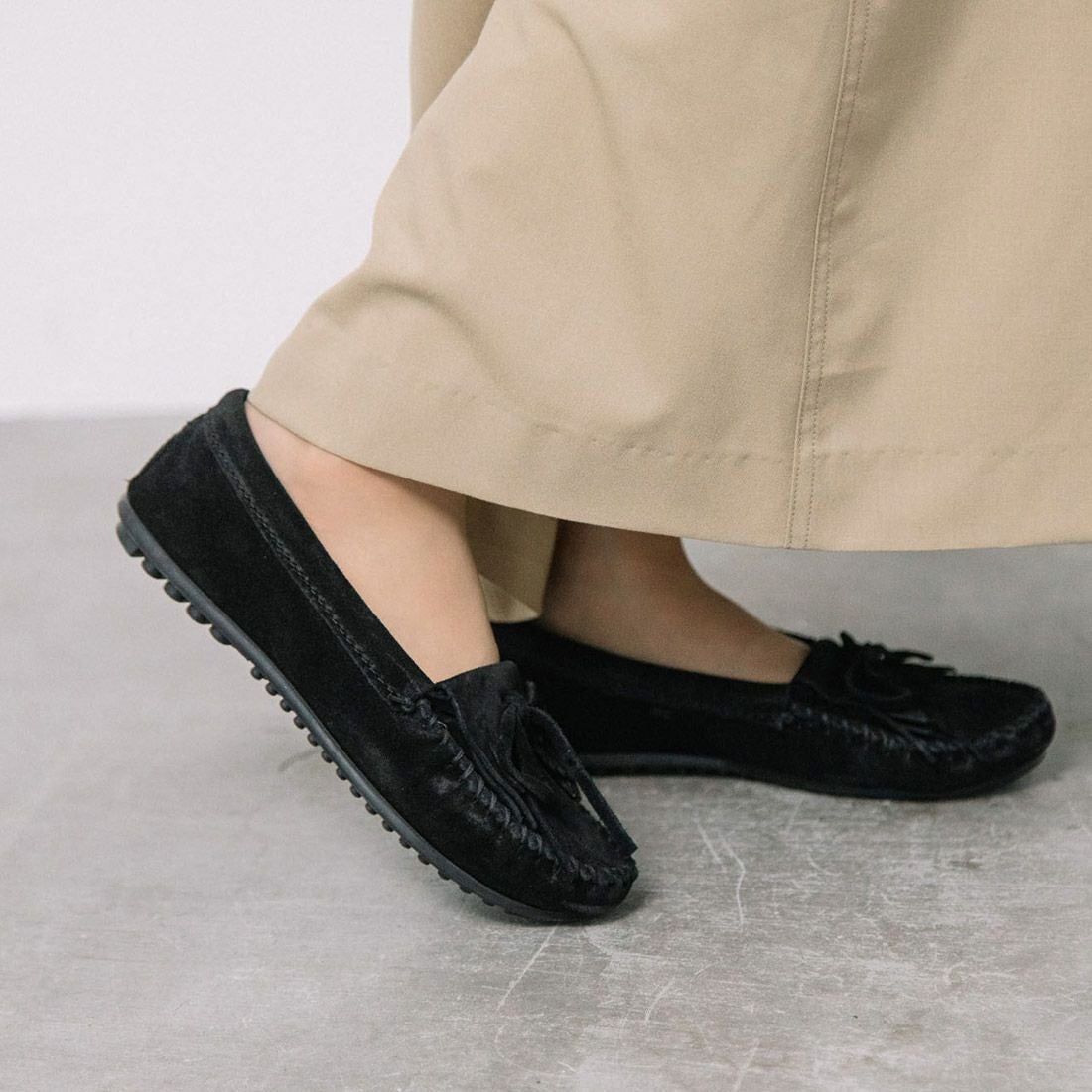 【ほぼ未使用】SHIUN スウェード レザー モカシンシューズ Sサイズ MINNETONKA スエードモカシン|銀座ワシントン 公式サイト