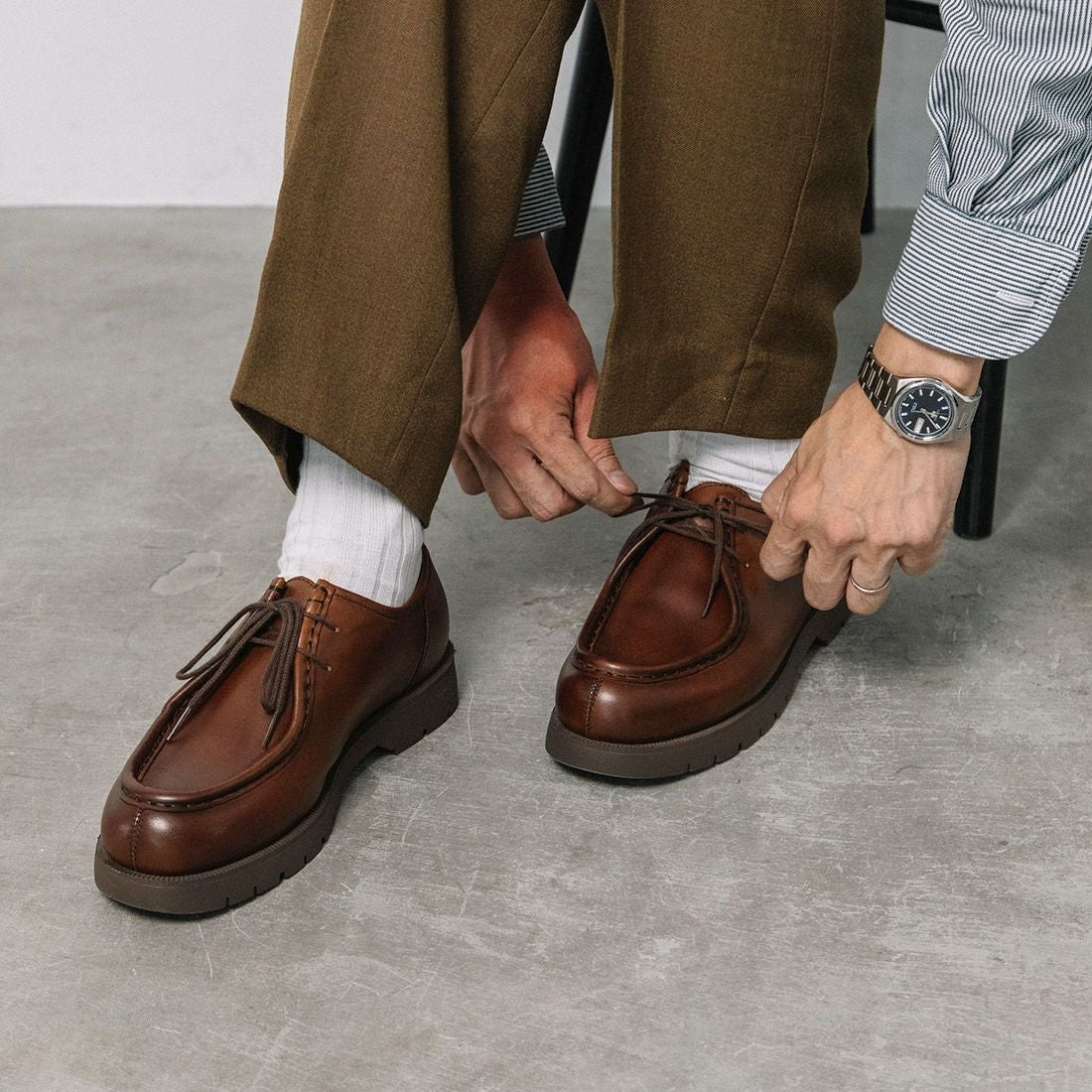 WASH×whoop'-de-doo'メンズチロリアンシューズ|銀座ワシントン 公式サイト