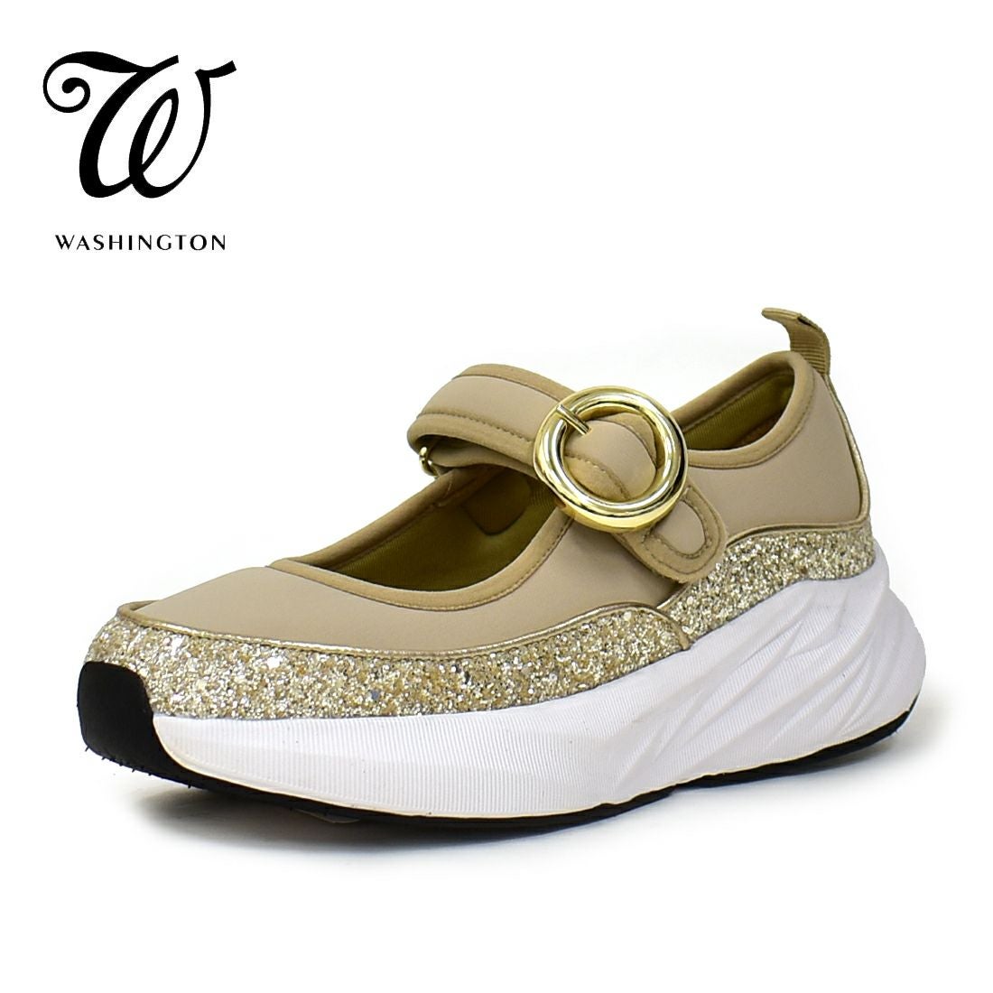 W メリージェーン厚底スニーカー|銀座ワシントン 公式サイト