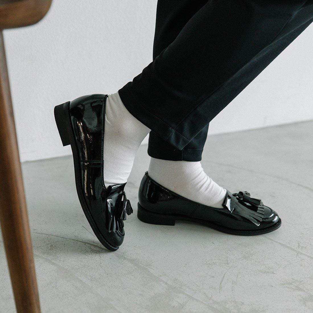 WASHINGTON 晴雨兼用エナメルタッセルローファー|銀座ワシントン 公式