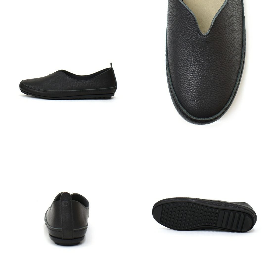 HACHI レザーVカットフラットシューズ|銀座ワシントン 公式サイト