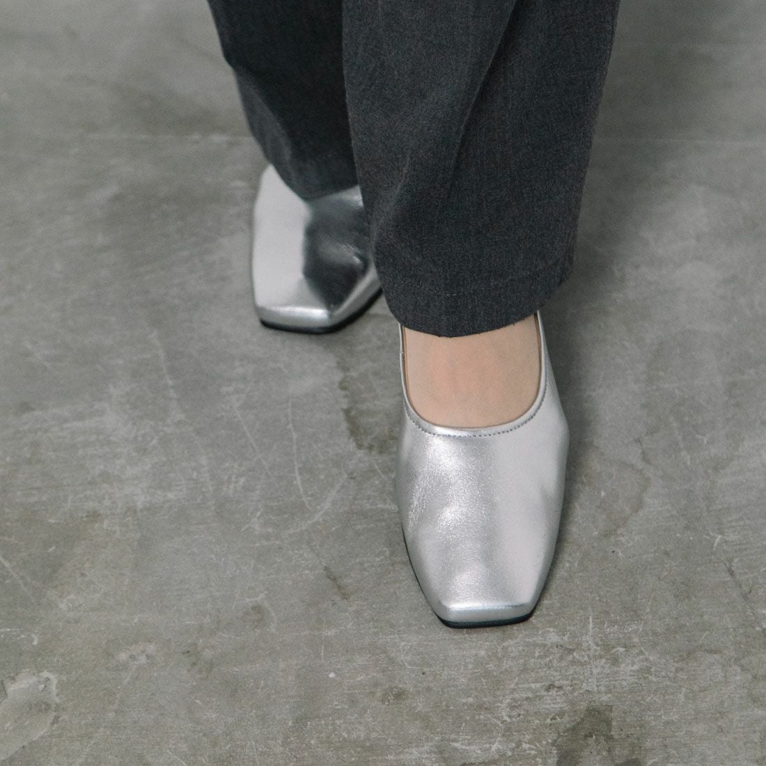 WASH スクエアトゥフラットパンプス|銀座ワシントン 公式サイト