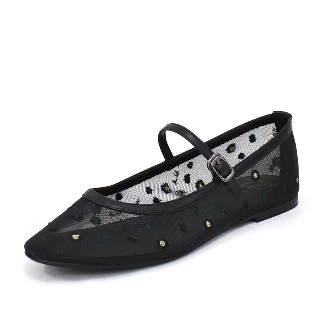 予約] W シースルーメリージェーンフラットシューズ ※3月中旬入荷予定