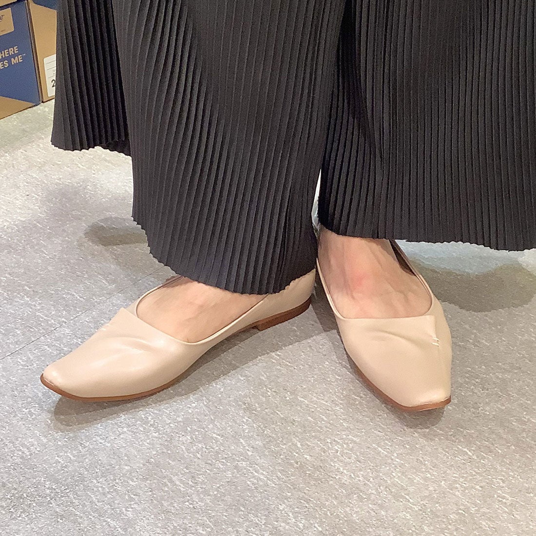 WASH [人気商品] きれい見えフラットパンプス