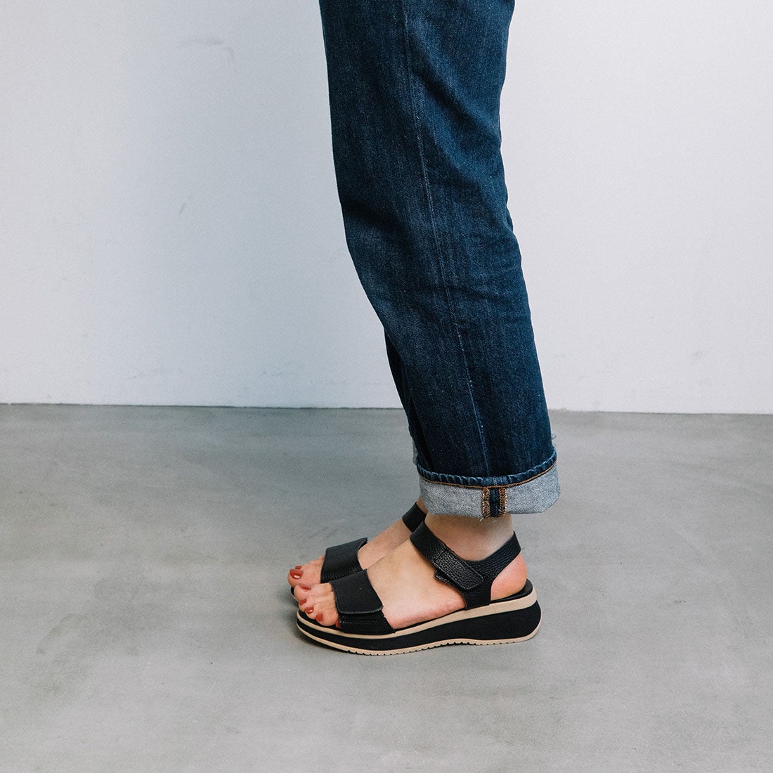 OH MY SANDALS ベルクロストラップコンフォートサンダル|銀座
