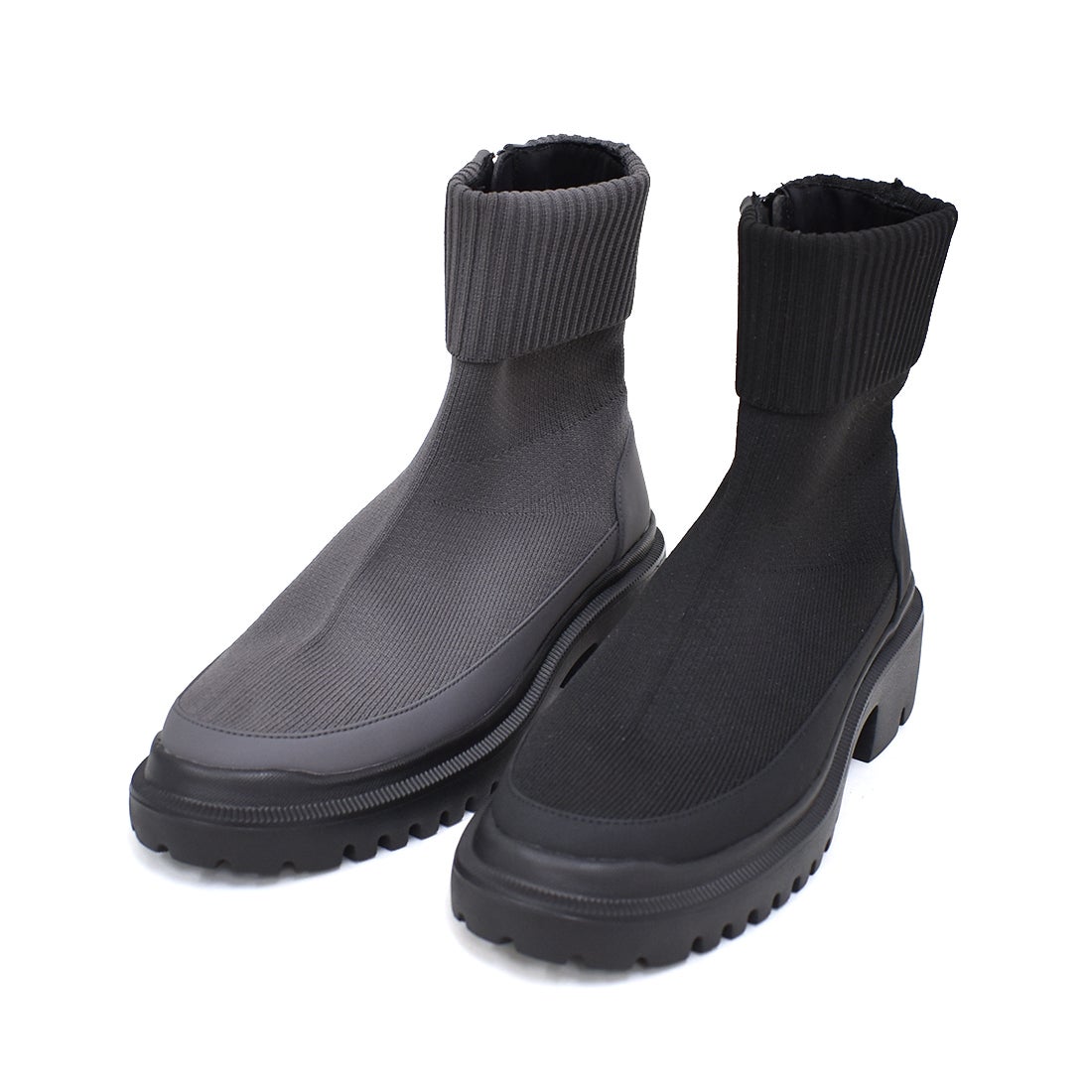 予約] WASHINGTON 晴雨兼用ニットショートブーツ 11月中旬入荷予定